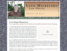 Tablet Screenshot of lynnmickelsonlaw.com